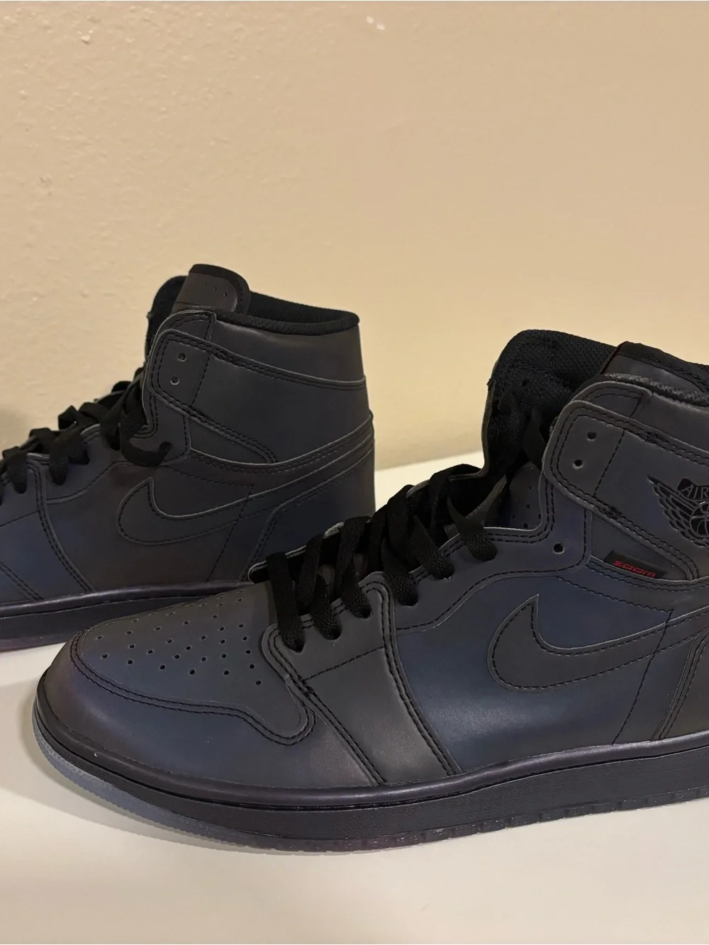 Jordan Black High-Top Sneakers with FEAR Tag